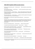 WGU D027 Questions With Accurate Answers