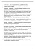 WGU D251 - ADVANCED AUDITING QUESTIONS WITH ACCURATE ANSWERS