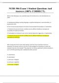 NURS 506 Exam 1 Student Questions And Answers &lpar;100&percnt; CORRECT&rpar;&period;