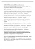 WGU D430 Questions With Accurate Answers