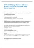 EXIT HESI Comprehensive B Evolve Practice Questions 2025 With 100&percnt; Correct Answers