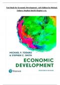 Test Bank For Economic Development&comma; 13th Edition by Michael Todaro&comma; Stephen Smith &lpar;All Chapters Complete&rpar; Newest Edition Instant Download&period;
