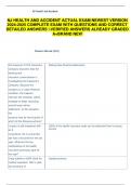 NJ HEALTH AND ACCIDENT ACTUAL EXAM NEWEST VERSION  2024-2025 COMPLETE EXAM WITH QUESTIONS AND CORRECT  DETAILED ANSWERS VERIFIED ANSWERS ALREADY GRADED  A&plus;BRAND NEW  