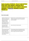 Saylor Academy ECON101&colon; Direct Credit ACTUAL  EXAM 2025-2026 NEWEST VERSION WITH  COMPLETE QUESTIONS AND CORRECT DETAILED  ANSWERS VERIFIED ANSWERS ALREADY  GRADED A&plus;