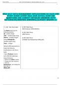 WGU D427 DATA MANAGEMENT APPLICATIONS OA EXAM AND  STUDY GUIDE LATEST 2024-2025 ACTUAL EXAM 400  QUESTIONS AND CORRECT DETAILED ANSWERS WITH  RATIONALES&lpar;VERIFIED ANSWERS&rpar;&vert;ALREADY GRADED A&plus; 