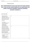 RBT COMPREHENSIVE EXAM AND PRACTICE EXAM NEWEST  2024 -2025 ACTUAL EXAM COMPLETE 433 QUESTIONS AND  CORECT DETAILED ANSWERS &lpar;VERIFIED ANSWERS&rpar;  &vert;ALREADY GRADED A&plus;