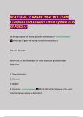 WSET LEVEL 2 AWARD PRACTICE EXAM Questions and Answers Latest Update 2025 GRADED A&plus;