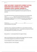 SPMT 304 EXAM 1 EXAM WITH CORRECT ACTUAL QUESTIONS AND CORRECTLY WELL DEFINED ANSWERS LATEST ALREADY GRADED A&plus;