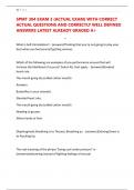SPMT 304 EXAM 3 &lpar;ACTUAL EXAM&rpar; WITH CORRECT ACTUAL QUESTIONS AND CORRECTLY WELL DEFINED ANSWERS LATEST ALREADY GRADED A&plus;