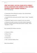 SPMT 304 EXAM 2 &lpar;ACTUAL EXAM&rpar; WITH CORRECT ACTUAL QUESTIONS AND CORRECTLY WELL DEFINED ANSWERS LATEST ALREADY GRADED A&plus;