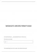 MINNESOTA PERMIT TEST 2025 ACTUAL EXAM 