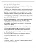 MIE 330-TEST 3 STUDY GUIDE