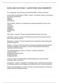 NCSU MIE 330 EXAM 1 QUESTIONS AND ANSWERS