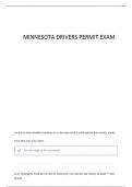 MN PERMIT TEST PRACTICE EXAM QUESTIONS WITH DETAILED VERIFIED 