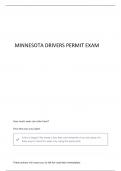 MN PERMIT TEST QUESTIONS WITH ANSWERS 