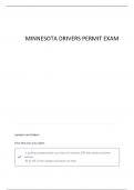 MINNESOTA PERMIT TEST 2022 ACTUAL EXAM UPDATED 2025