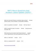 N471 Neuro Questions And Answers Latest Update &lpar;2025&rpar;&excl;&excl;