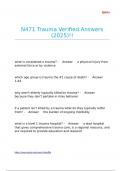 N471 Trauma Verified Answers &lpar;2025&rpar;&excl;&excl;