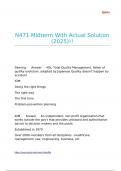 N471 Midterm With Actual Solution &lpar;2025&rpar;&excl;&excl;