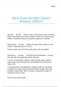 N471 Exam -3 With Correct Answers &lpar;2025&rpar;&excl;&excl;