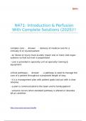 N471 Introduction & Perfusion With Complete Solutions &lpar;2025&rpar;&excl;&excl;