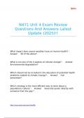 N471 Unit 4 Exam Review Questions And Answers Latest Update &lpar;2025&rpar;&excl;&excl;