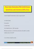 Palo Alto Networks PSE SASE Exam Questions and Answers 100&percnt; Pass