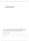 NSG 526 EXAM 2 QUESTIONS AND VERIFIED ANSWERS&vert; 100&percnt; CORRECT&vert; A GRADE