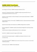 NURS 5355 Final Exam