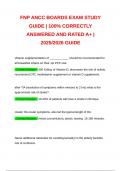 FNP ANCC BOARDS EXAM STUDY GUIDE &vert; 100&percnt; CORRECTLY ANSWERED AND RATED A&plus; &vert; 2025&sol;2026 GUIDE