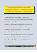  Dimensions of Nursing FINAL Study Guide&comma; Dimensions of Nursing Test 2&comma; Rasmussen Dimensions of Nursing Test 2 Questions and Answers 100&percnt; Pass