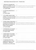 Real Estate National Exam Unit 1 Practice test
