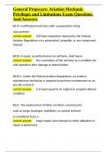 General Prepware Aviation Mechanic Privileges and Limitations Exam Questions And Answers&period;docx