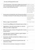 Security training questions exam 2025 version
