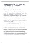 MIE 330 EXAM2025 QUESTIONS AND ANSWERS 100&percnt; CORRECT&period;