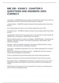 MIE 330 - EXAM 2 - CHAPTER 5 QUESTIONS AND ANSWERS 100&percnt; CORRECT&period;