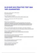24-25 NUR 5433 PRACTICE TEST Q&A  100&percnt; GUARANTEED 