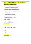 NEHA REHS RS Exam &ndash; Practice Exam Questions And Answers&period;docx