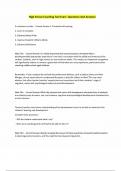 High School Coaching Test Exam  Questions And Answers