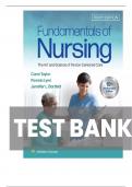 TEST BANK FOR Fundamentals of Nursing&colon; The Art and Science of Person-Centered Care Tenth&comma; North American Edition by Carol R&period; Taylor ISBN&colon; 978-1975168155  COMPLETE GUIDE  100&percnt; VERIFIED A&plus; GRADE ASSURED&excl;&excl;&excl;&excl; NEW LATEST UPDATE&excl;&excl;&excl;&excl;