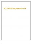 Exam &lpar;elaborations&rpar; NCLEX RN Comprehensive ATI