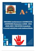 PRF2601 Assignment 1 &lpar;COMPLETE ANSWERS&rpar; Semester 1 2025