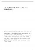 J-STD-001 exam with complete solutions