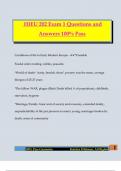  HIEU 202 Exam 1 Questions and Answers 100&percnt; Pass