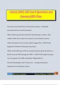 Liberty HIEU 202 Test 8 Questions and Answers 100&percnt; Pass