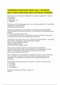 GUIDEWIRE ASSOCIATE EXAM 2024 &vert; ACCURATE REAL EXAM QUESTIONS WITH DETAILED ANSWERS