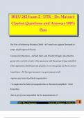 HIEU 242 Exam 2 - UTK - Dr&period; Maccari- Clayton Questions and Answers 100&percnt; Pass