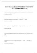 BIOD 351 EXAM  2 2025 VERIFIED QUESTIONS AND ANSWERS GRADED 