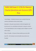 HIEU 242 Exam 1 - UTK Dr&period; Maccari- Clayton Questions and Answers 100&percnt; Pass