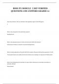 BIOD 351 MODULE  2 2025 VERIFIED QUESTIONS AND ANSWERS GRADED A&plus;